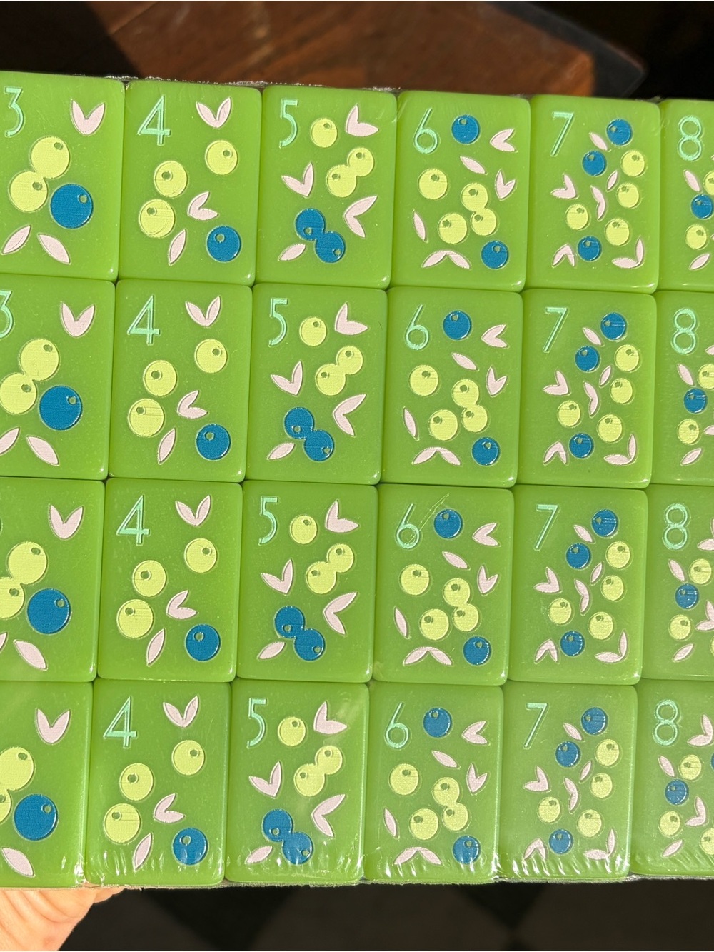 NEW Avocado Green Mahjong Tiles